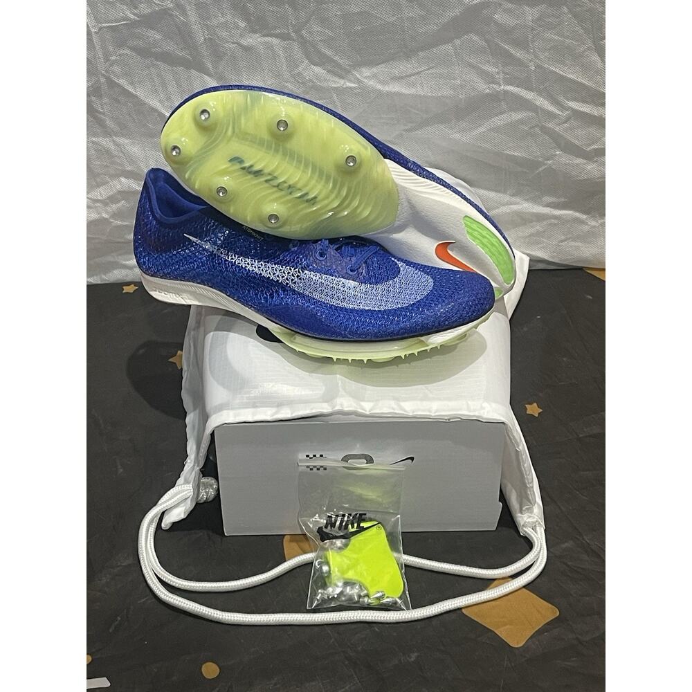 New Men’s 11.5 Nike Air Zoom Victory Blue Running Track & Field Spikes Shoes